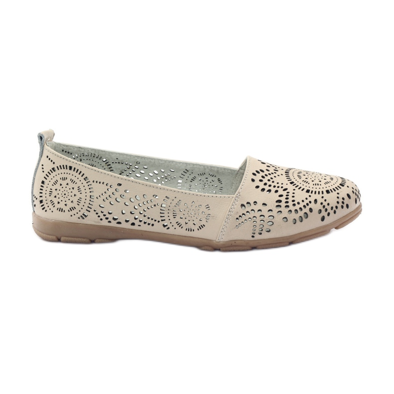 Filippo Ballerines Lords ajourées F 080 beige