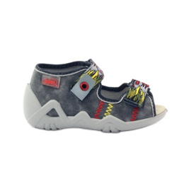 Befado Béfado Children's Sands Sandals Le cuir insert 350p073 pour le velcro gris Befado Béfado Children's Sands Sandals Le cuir insert 350p073 pour le velcro gris