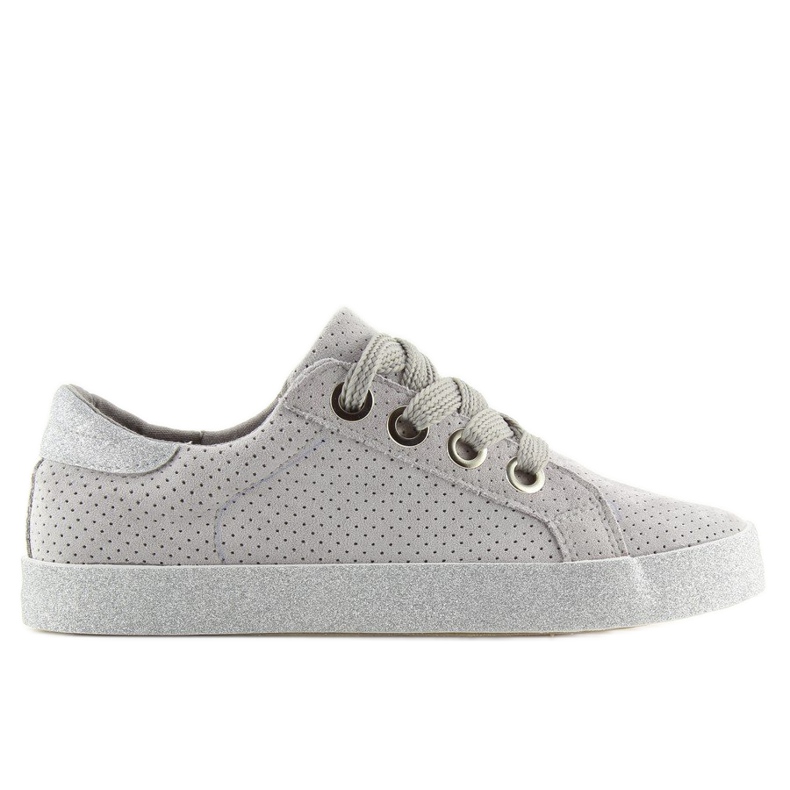 Gris Baskets femme grises AK03P Gris