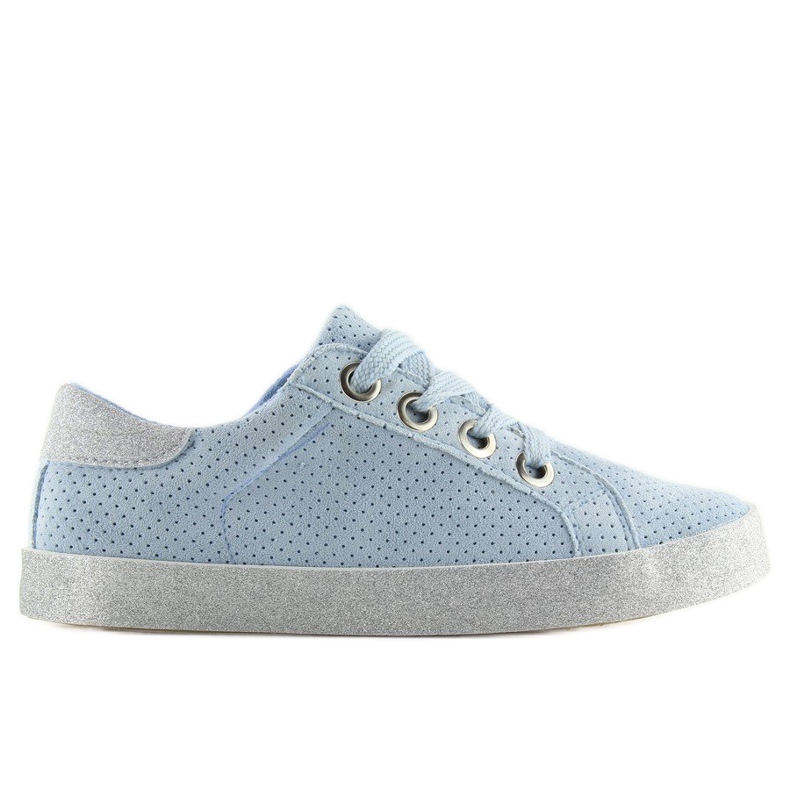 Baskets femme bleues AK03P Bleu gris