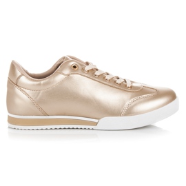 Vices Chaussures de sport dorées
