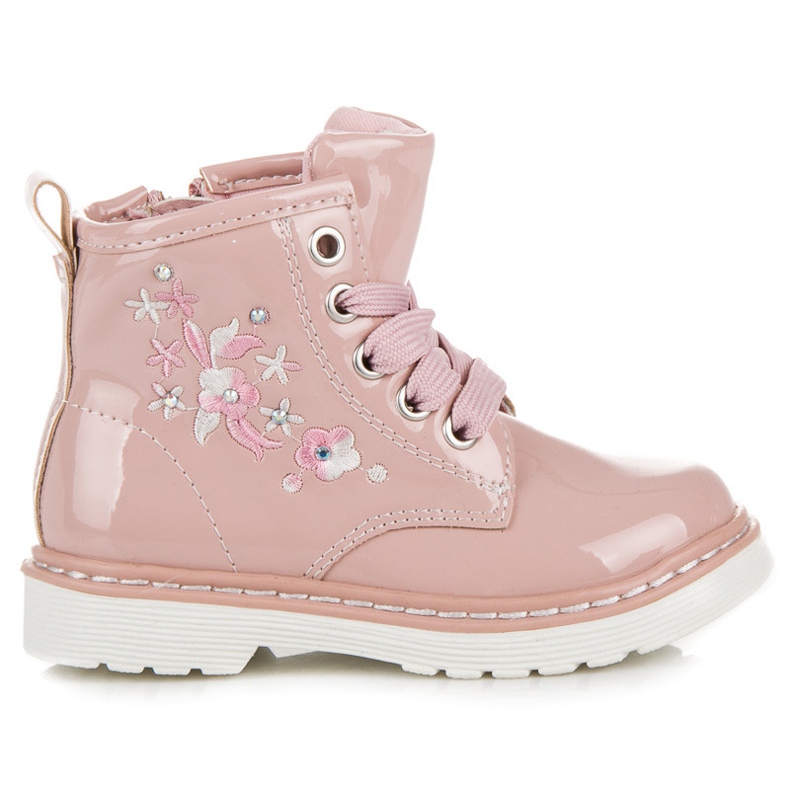 American Club Pantoufles américaines à glissière rose