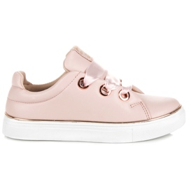 American Club Baskets attachées avec un ruban rose