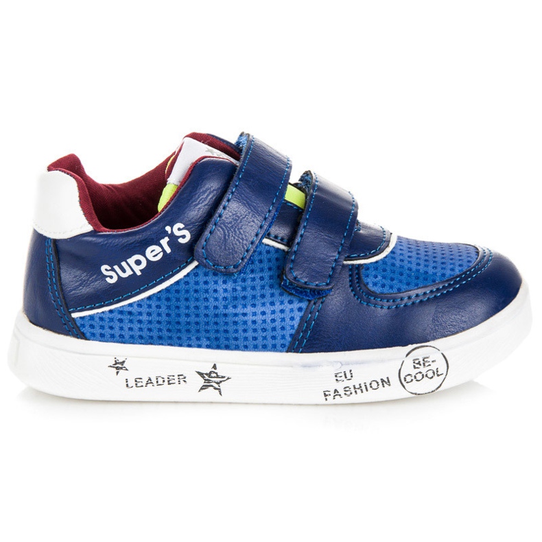 American Club Sneakers avec Velcro bleu