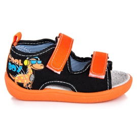 American Club Pantoufles À Bout Ouvert le noir American Club Pantoufles À Bout Ouvert le noir