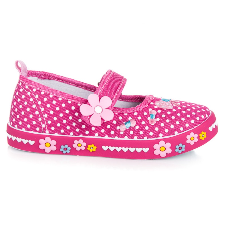 American Club Chaussons velcro rose