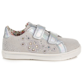 American Club Baskets élégantes pour filles gris American Club Baskets élégantes pour filles gris