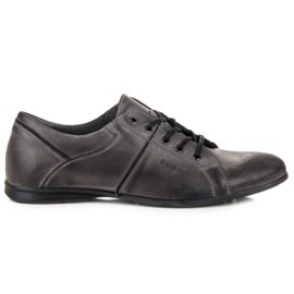 Polbut Chaussures en cuir noué gris