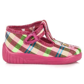 Chaussons à carreaux RAWEKS rose