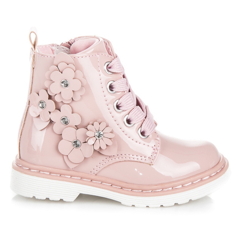 American Club Chaussures de club américain lacées rose