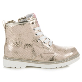 Snake Print American Club chaussures jaune