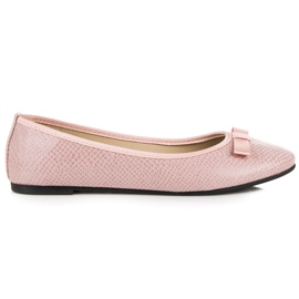 Ballerine rose à motif