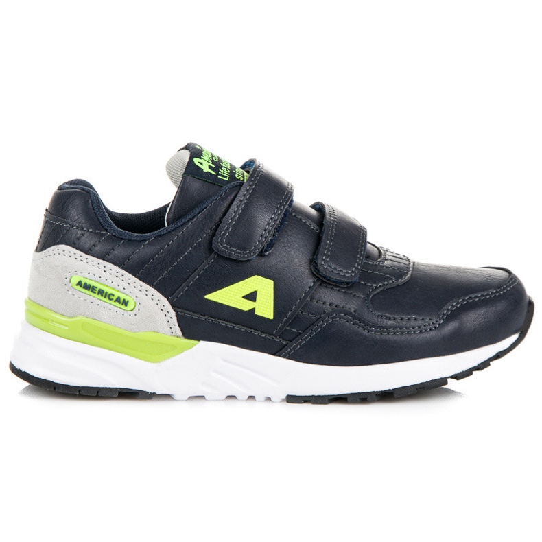 Chaussures velcro american club bleu