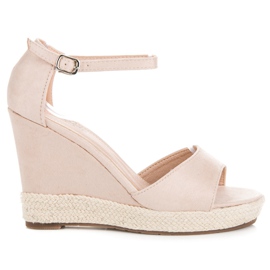 Seastar Sandales compensées en daim brun