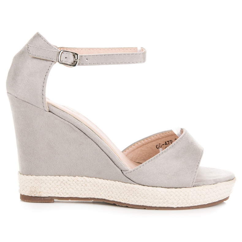 Seastar Sandales compensées en daim gris