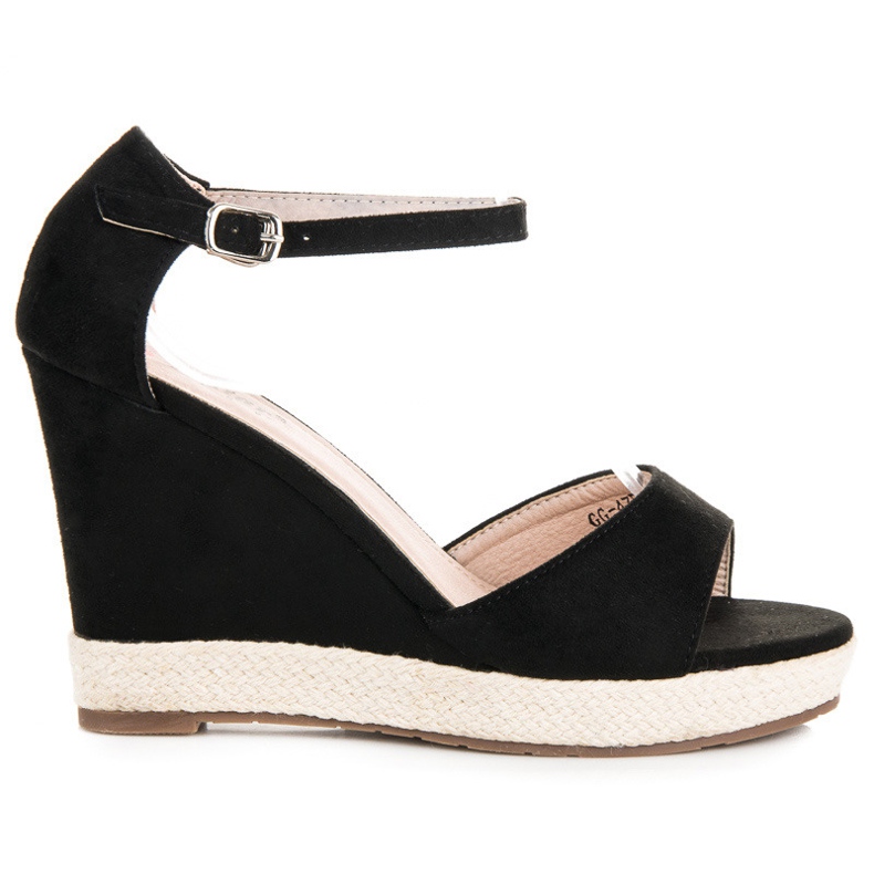 Seastar Sandales compensées en daim le noir