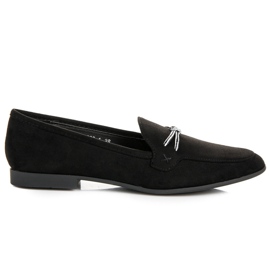 Mocassins en daim vices noir