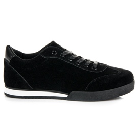 Vices pour chaussures de sport en daim noir