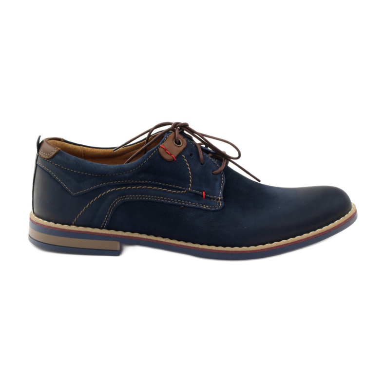 Chaussures casual Riko 842 bleu marine brun