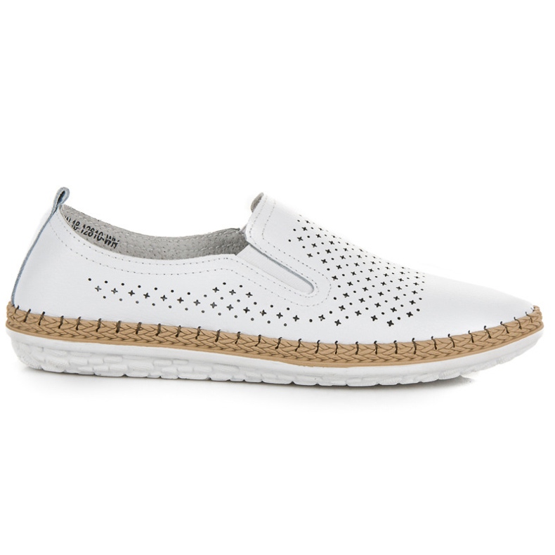 Espadrilles vinceza en cuir blanche Espadrilles vinceza en cuir blanche