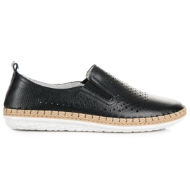 Espadrilles en cuir VINCEZA le noir Espadrilles en cuir VINCEZA le noir