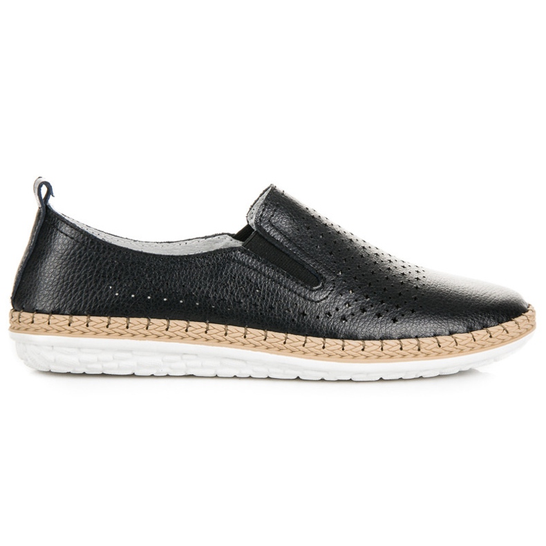 Espadrilles en cuir VINCEZA le noir Espadrilles en cuir VINCEZA le noir