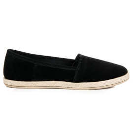 New Tlck Slipons en daim le noir