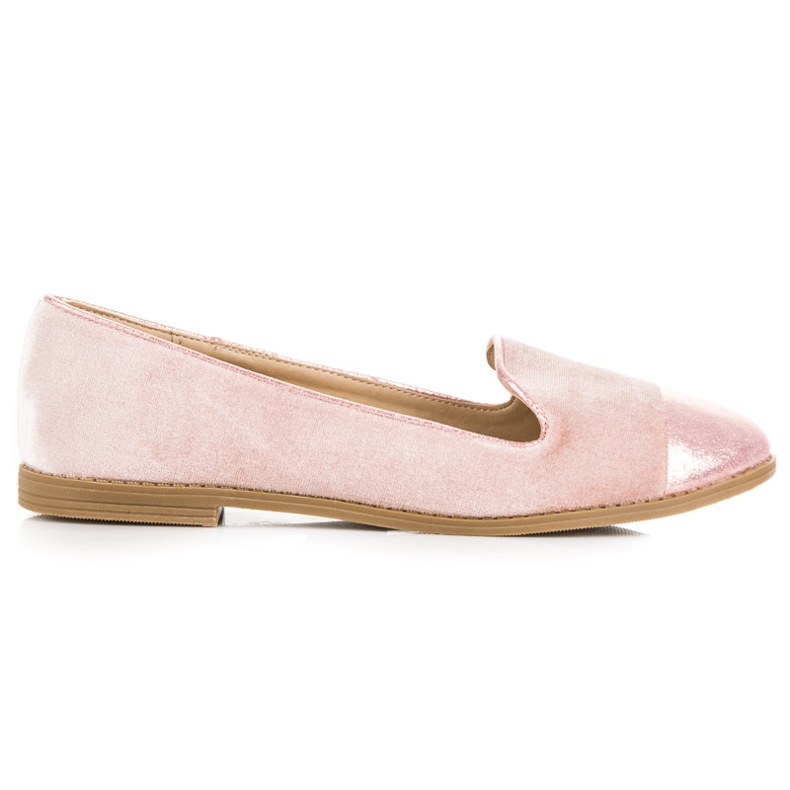 W.S. Shoes Ballerines en velours rose
