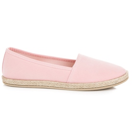 New Tlck Slipons en daim rose