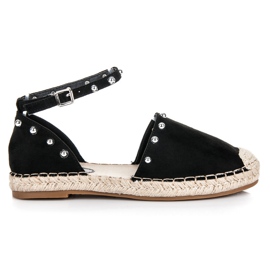 Seastar Sandales Espadrilles Plates noir