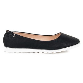Ballerines Noires Avec Motif Vices