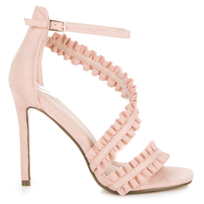 Seastar Sandales à talons hauts avec volant rose Seastar Sandales à talons hauts avec volant rose