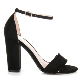 Seastar Sandales en daim sur un poteau noir