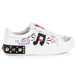 Baskets mode blanches