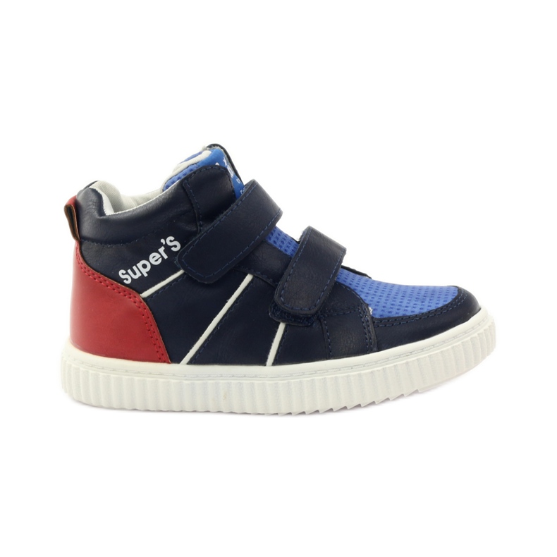 American Club Chaussures de sport américaines 17155 bleu marin rouge bleu