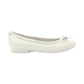 American Club Ballerines à nœud américain blanc blanche