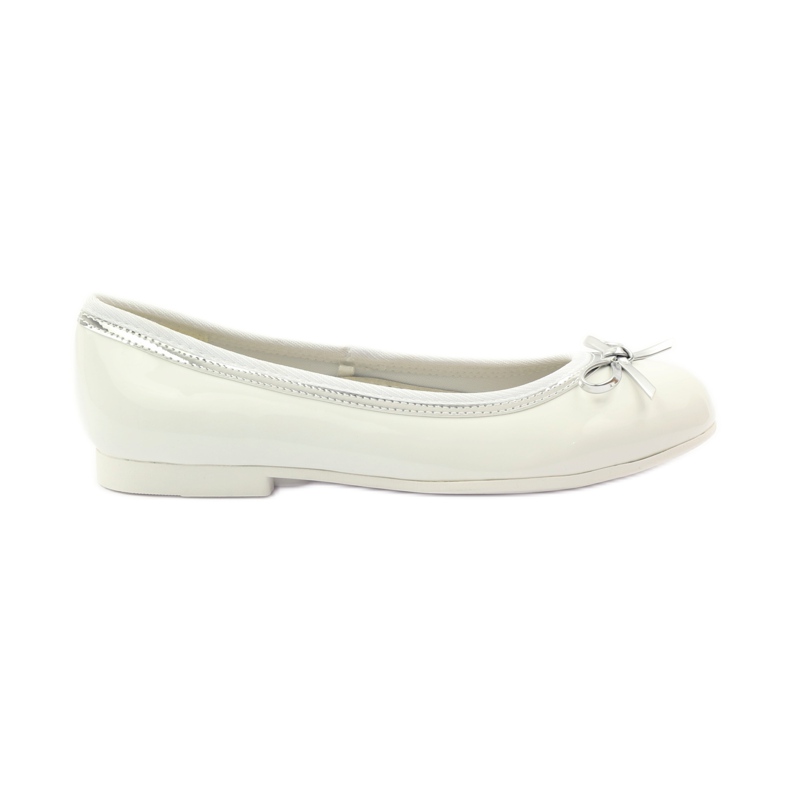 American Club Ballerines à nœud américain blanc blanche