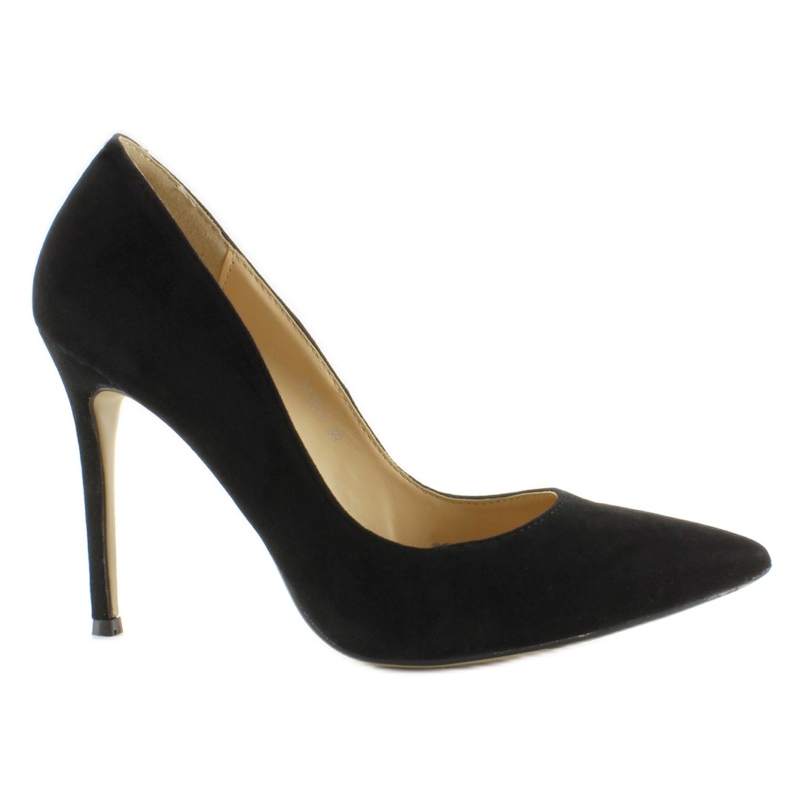 Escarpins En Daim Sur Un Talon Haut 5438 Noir Ii-Gat le noir