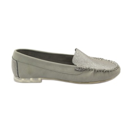 Mocassins en daim Sergio Leone 721 gris