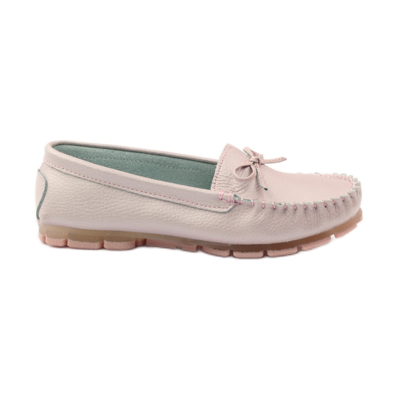 Mocassins en cuir avec nœud Filippo 004 rose Mocassins en cuir avec nœud Filippo 004 rose