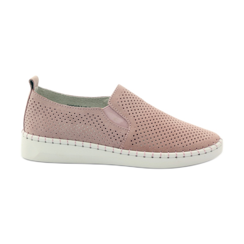 Cuir Slipony Filippo 063 rose