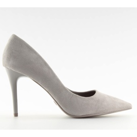 Gris GF-JX78 Escarpins gris pour femme Gris GF-JX78 Escarpins gris pour femme