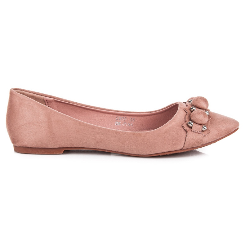Seastar Ballerine En Daim En Spitz rose
