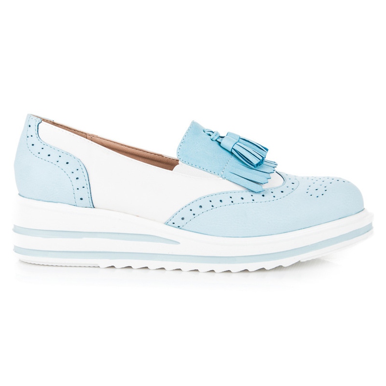 Chaussures boho vices femme bleu