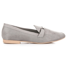 Mocassins vices femme gris