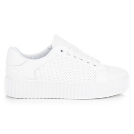 Seastar Baskets en daim sur la plateforme blanc