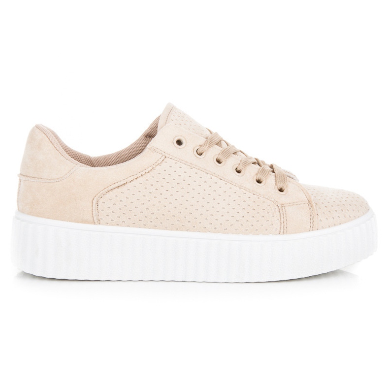 Seastar Baskets en daim sur la plate-forme brun