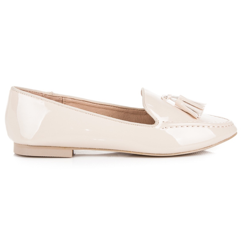 Vices de mocassins laqués brun