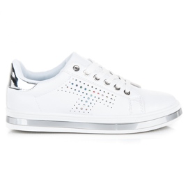 Baskets blanches avec hologramme