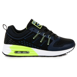 Ax Boxing Chaussures de sport confortables noir bleu vert